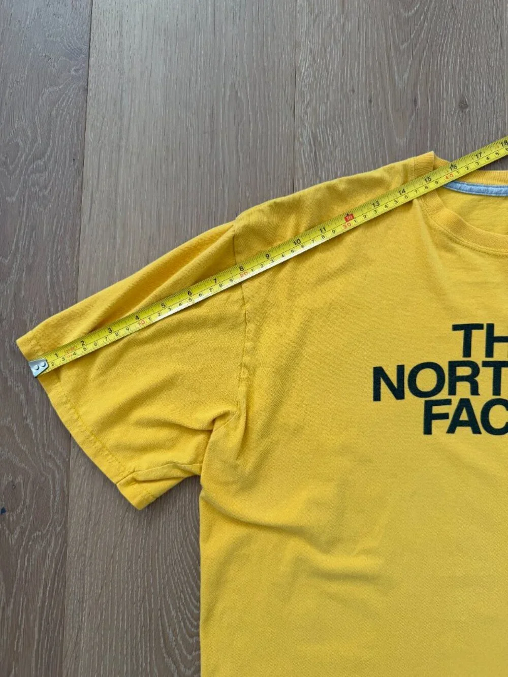 The North Face T-Shirt Men Large Gold Yellow Black Half Dome Graphic Tee Classic